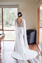 C2022-SV767  Sleeveless empire waist v-neck wedding gown