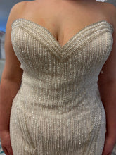 C2023-spL551 - beaded strapless plus size wedding gown