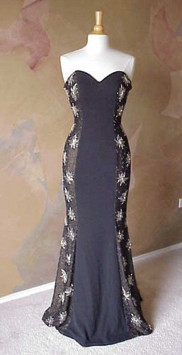 Style 8200 - strapless pageant evening gown formal dress