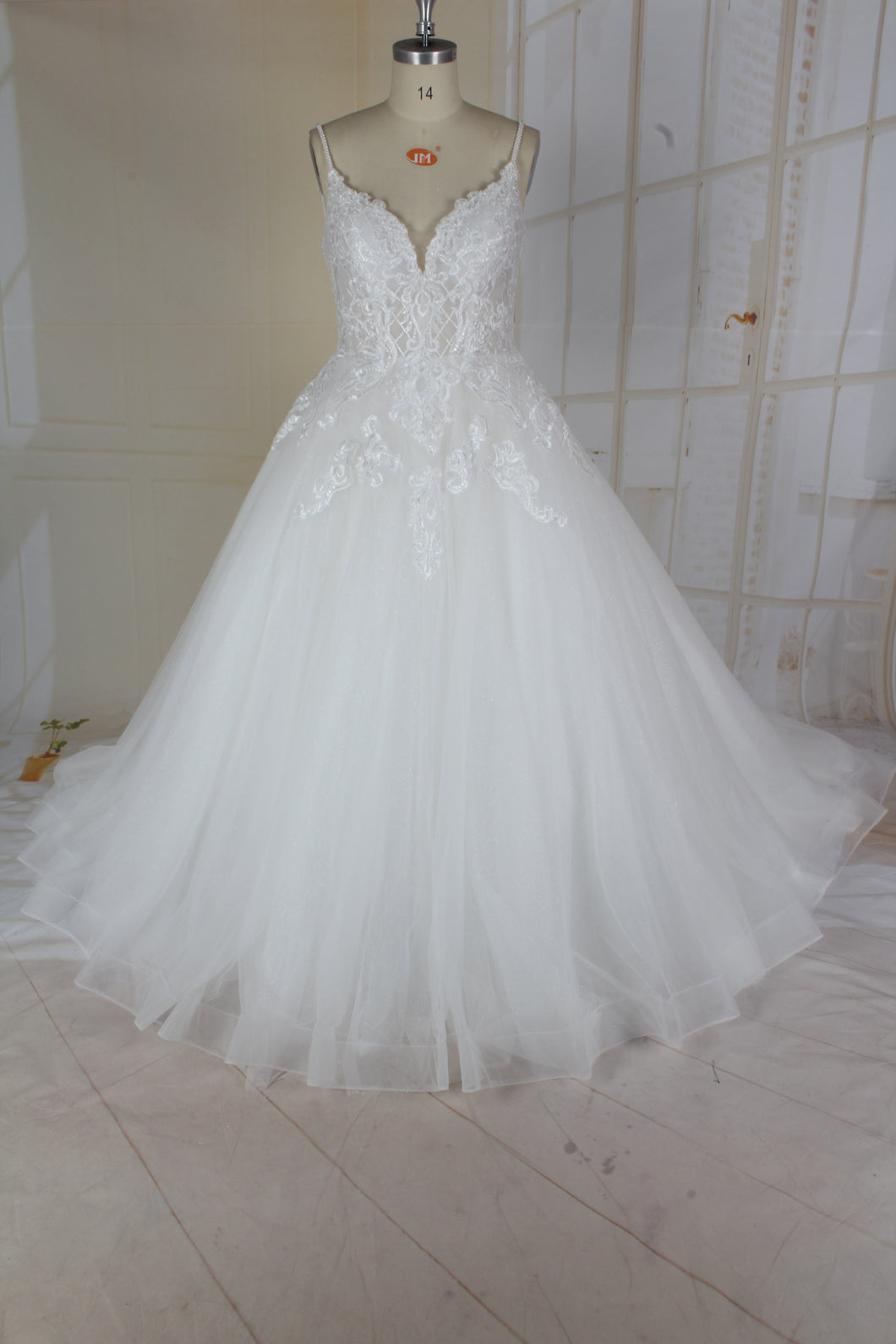 Style #95085 - Spaghetti strap a-line ball gown wedding dress