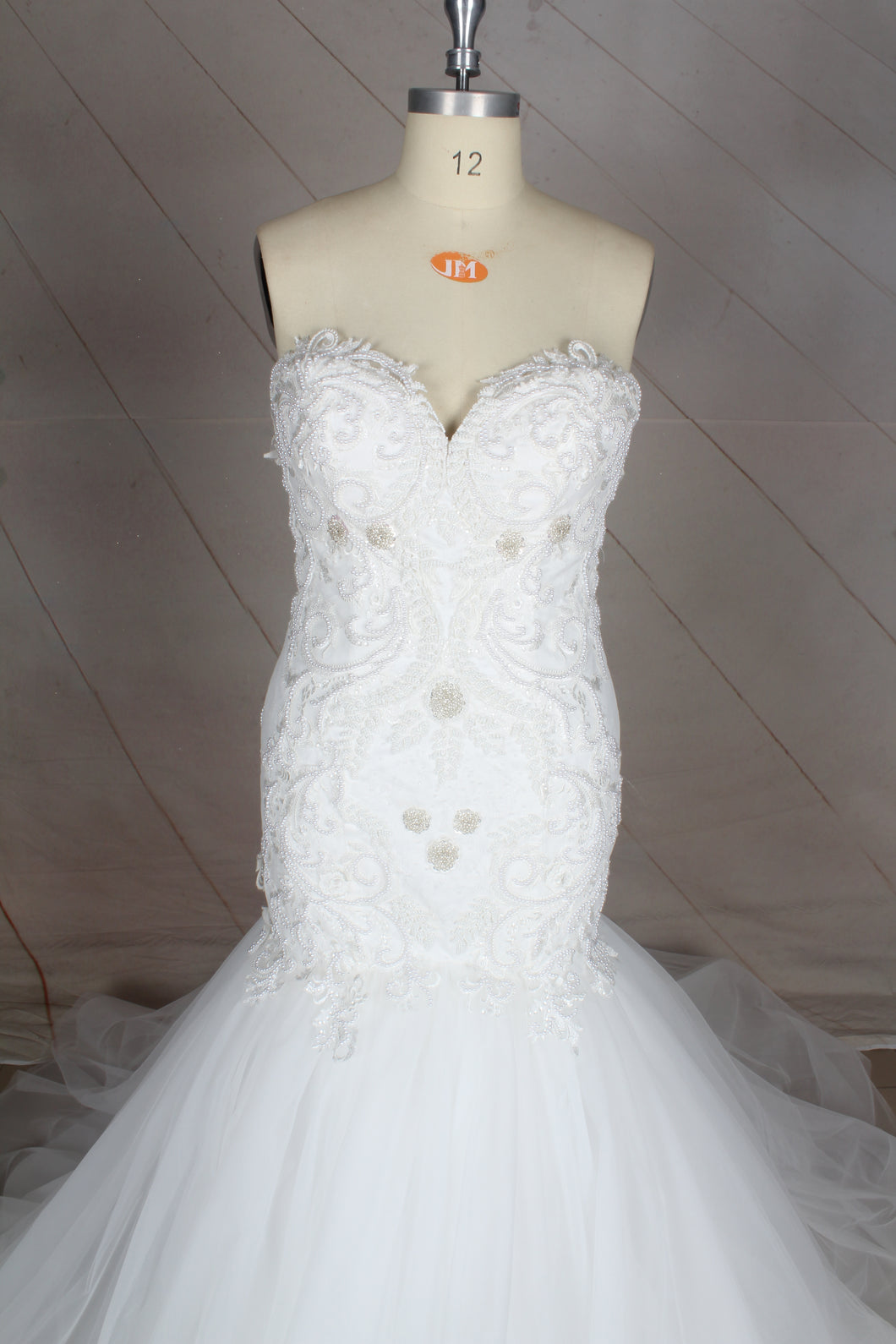 Style C2020-Nikema - Fit-and-Flare beaded lace wedding gown