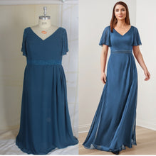 Style C2021-JHarris - Short sleeve plus size evening gown