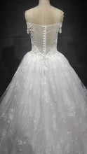 Style #C2017-toria - Off the shoulder beaded lace a-line wedding gown