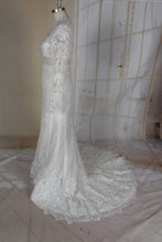 C2021-Vestido de novia replicado de manga larga Heiss