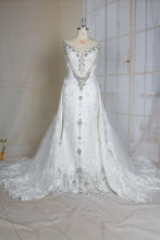 C2021-Perrline - crystal beaded wedding gown inspired by Leo Almodal