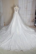 C2021-Perrline - Robe de mariée sans manches en perles de cristal swarovski avec traîne amovible