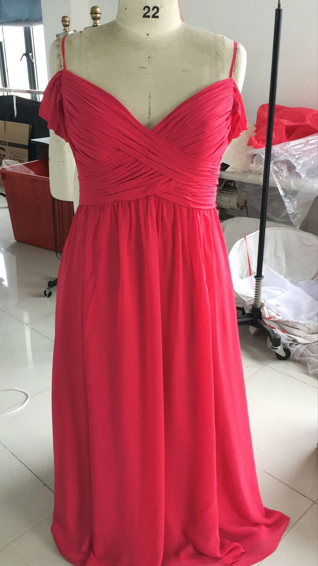 Style 50150024 - Red Plus Size Evening Dresses