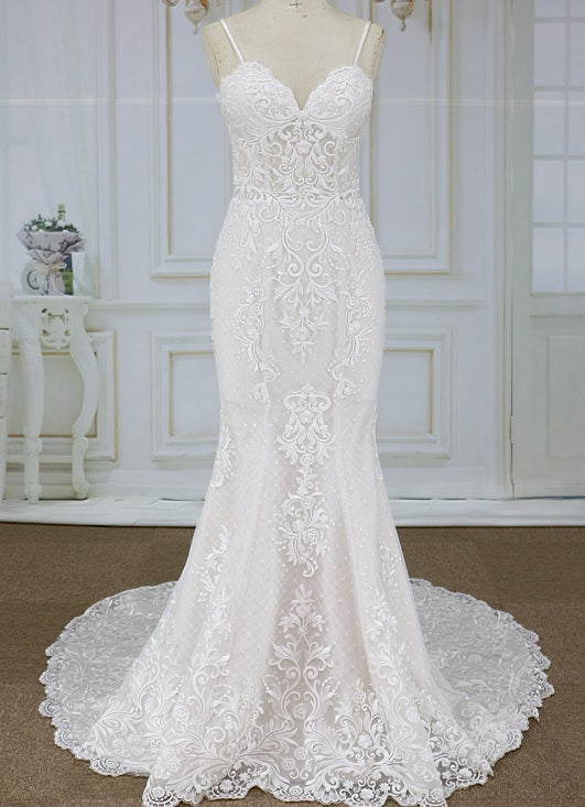 Style YBW121718a Couture embroidered wedding dresses