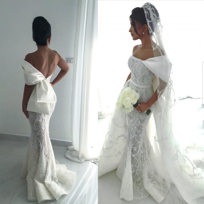 Unique one shoulder bridal gown for sale