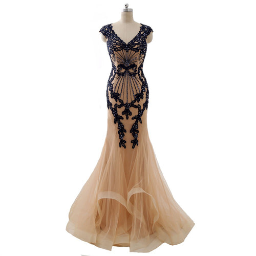 Short Sleeve Plus Size Evening Dresses - Darius Designs