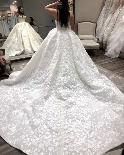 Vestido de novia sin tirantes 