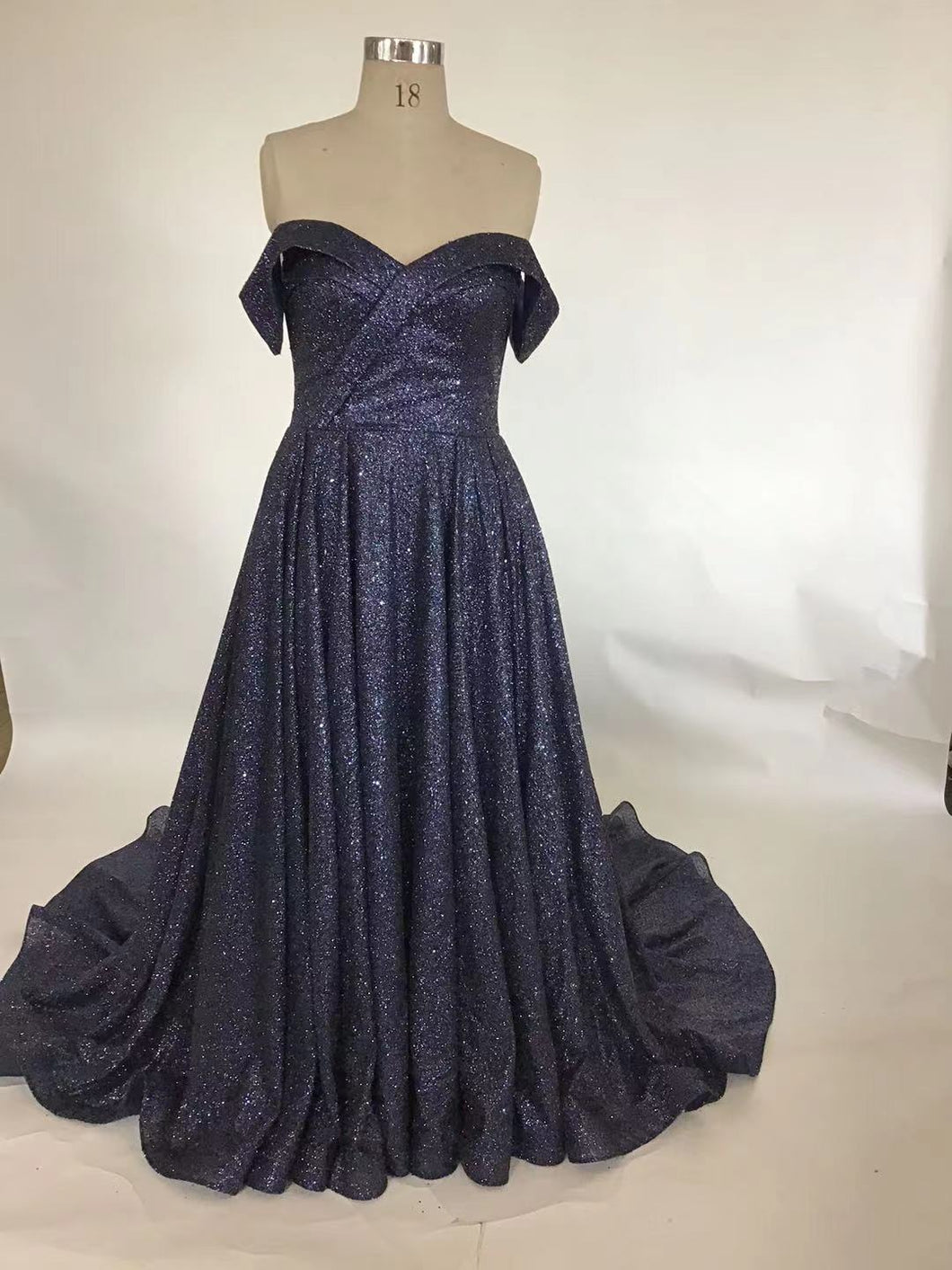 Style DOL38 - Off the Shoulder plus size formal ball gown FOR SALE