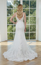 Style wt417 - sleeveless open neck embroidered wedding gown