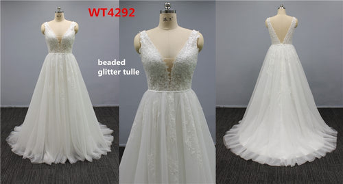 Estilo wt4292-158 - Vestido de novia de corte A sin mangas 